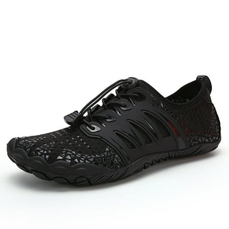 

Nitouy Non-slip Diving Sneakers Breathable Running Shoes for Lake Hiking (black 41)