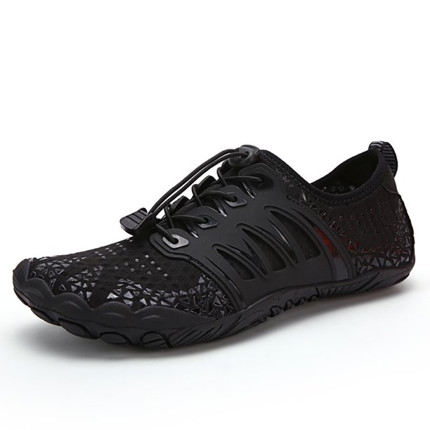 Ndcxsfigh Buceo Antideslizantes Correr Transpirables para Caminatas en El Lago (Negro 40)