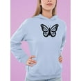 thumbnail image 2 of Monarch Butterfly Handdrawn Hoodie Women -Image by Shutterstock, Female XX-Large, 2 of 4