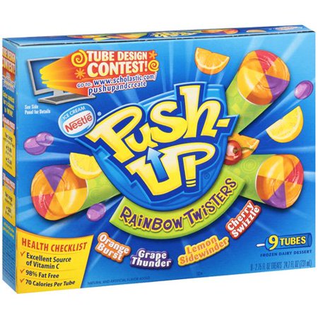 Nestle Dreyers Ice Cream Push Up Push Up Rainbow Twisters 9 Ea -