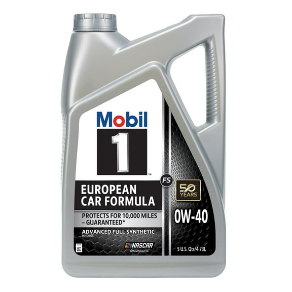 Mobil 1 FS European Car Formula Full Synthetic Motor Oil 0W-40, 5 Quart