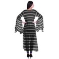 thumbnail image 4 of Moomaya Open Front Printed Georgette Shrug Slit Sleeve Beach Cover Up For Women, 4 of 5
