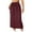 AA-Red, variant on QATAINLAV Athletic Skirts for Women Drawstring Elastic Waist Midi Skirt Cotton Comfy Sweat Long Skirts with Pocket, Red, XL