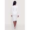 thumbnail image 3 of Women's Double Rhinestone Bow Keyhole Midi Dress, 3 of 3