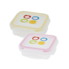 Innobaby Airtight Baby Food Storage, Square 4 oz, 2 Pack, Yellow and Pink