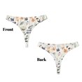 thumbnail image 3 of Fotbe Watercolor Floral Tanga Sin Costuras para Mujer con Estampado – Panties Invisibles, Transpirables y Cómodos para Uso Diario-3X-Large, 3 of 6