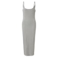 thumbnail image 2 of Gibobby Vestido Causal para Mujer de Verano Vestido largo informal suelto para mujer, vestido largo sin mangas con abertura, vestido largo de verano para la pl(Gris,M), 2 of 5