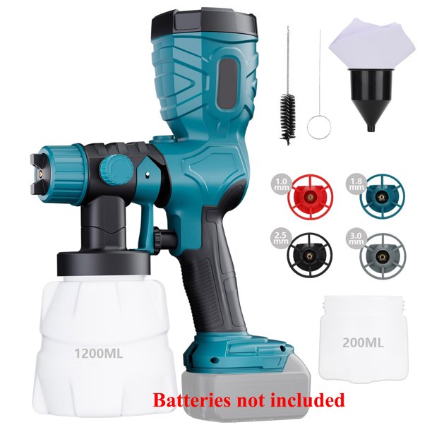 Pistola Rociadora Eléctrica Inalámbrica Pistola de Pintura de Alta Velocidad para Ma*kita Baterías de Litio de 18V para Bricolaje