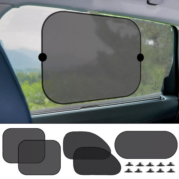 5Magnetic Car Side Rear Window Sunshade Mesh Anti-UV-