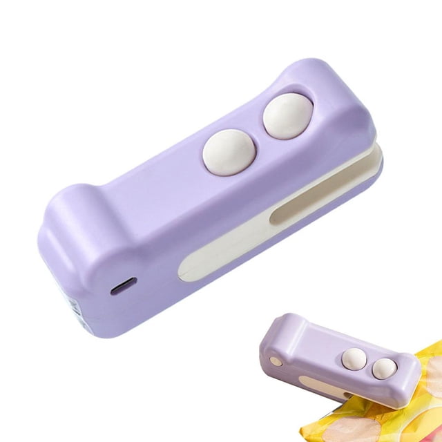 SharkTRUE Scelleur de Sacs Magnétique Mini : Rangement Sans Effort, Alimentation Type-C, Design Compact