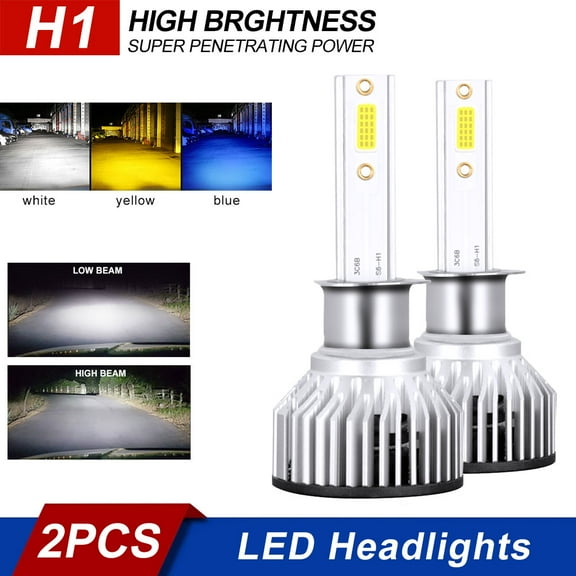 2x H1 LED Headlight Bulbs Kit Low Beam 6000K White for Subaru Outback 2000-2004
