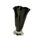 thumbnail image 5 of Jarrón de vidrio moderno con forma de flor, decorativo, de boca ancha, para sala de estar, entrada, oficina, chimenea, mueble de TV., 5 of 9