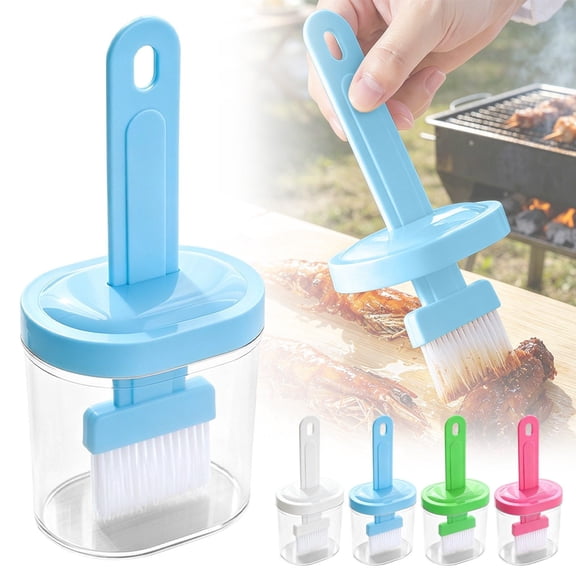 DUOYOU Silicone Oil Brush With Bottle Basting Brush For Cooking Oil Brush For Grilling BBQ Baking Pastry Brush Kitchen Cooking Tools Supplies