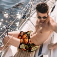 thumbnail image 2 of luoweisi Men's Beach Shorts Quick Dry Swim Trunks with Mesh Lining Thanksgiving Pumpkin 2XL, 2 of 5