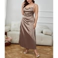thumbnail image 5 of Plus Size Summer Dresses for Women Oversized Women's Sleepwear Soft Camisole Tops Spaghetti Strap Casual Womens Nightgown Brown, 5 of 8