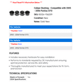 thumbnail image 2 of Caliper Bushing - Compatible with 2005 - 2006 Pontiac GTO, 2 of 2