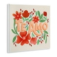 thumbnail image 4 of Stupell Industries Te Amo con Flores Rojas Floral & Botanical Painting Unframed Art Print Wall Art, 12 x 12, 4 of 8