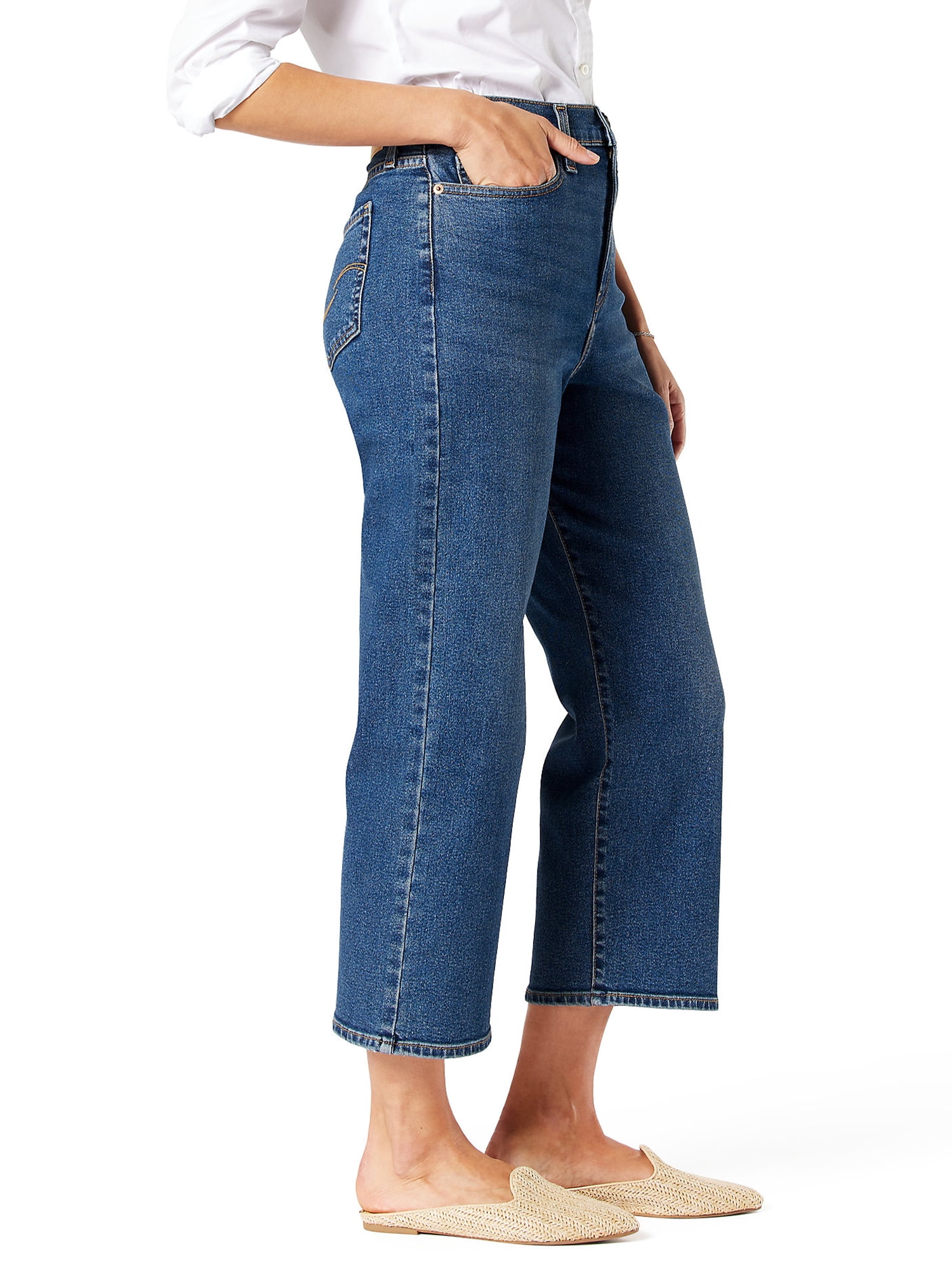 Levi Strauss Signature Women Heritage High Rise Loose Crop