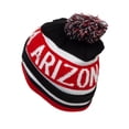 thumbnail image 2 of Top Headwear Men's City Caps Cuffed Striped Beanie w/ Pom - Arizona, 2 of 2