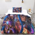 thumbnail image 2 of Caybes League Of Legends 3d Digital Print Quilt Cover Bedding Sets With Creative Jinx Duvet Cover Sets Soft Microfiber Quilt Cover With Zipper Closure, 2 of 5