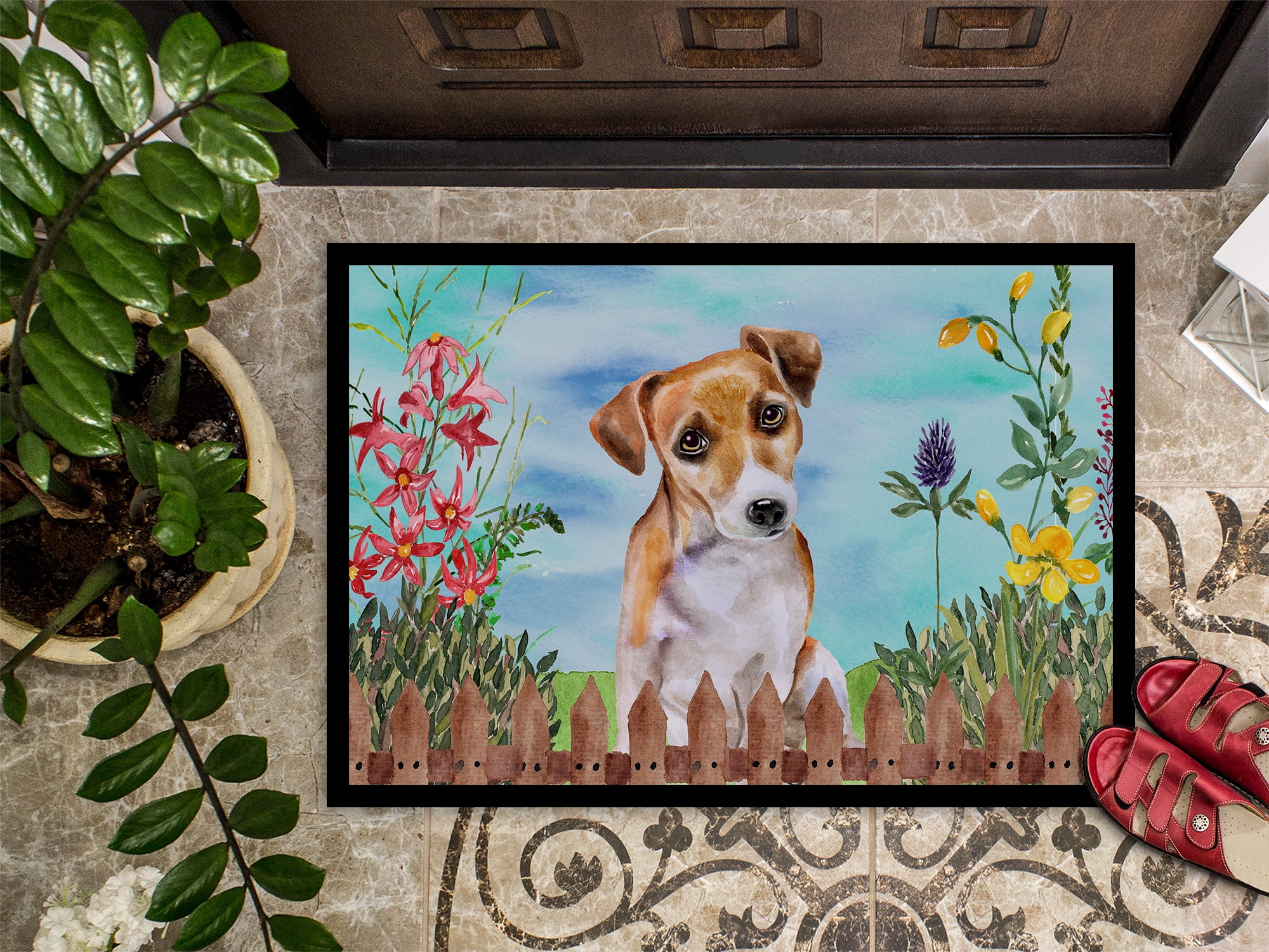 Jack Russell Terrier #2 Spring Door Mat