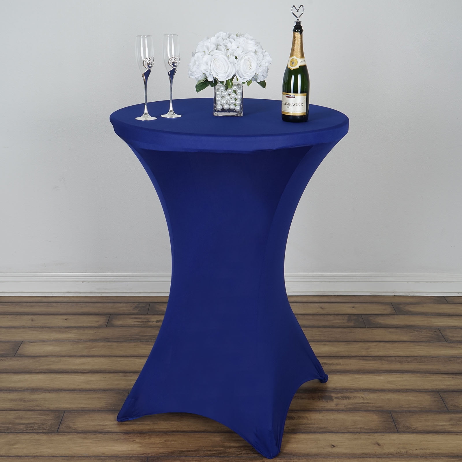 BalsaCircle 36" Cocktail Spandex Fitted Stretchable Elastic Tablecloth