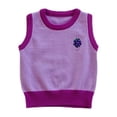 thumbnail image 4 of Mercatoo Baby Toddler Boys Girls Patchwork 𝐂olorblock Crew Neck Sweater Vest Sleeveless Pullover Knitted Tank Tops, 4 of 5