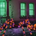 thumbnail image 3 of Shoreew Halloween Giant Light Up Spider Scary Realistic Hairy LED Spider with Bendable Legs for Indoor Outdoor Halloween Yard Home House Decor, 3 of 6