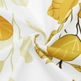 thumbnail image 5 of Extra Long Shower Curtain 72 x 84, Tall Yellow Eucalyptus Fabric Shower Curtain, Watercolor Leaves on The Top Floral Botanical Decorative Bathroom Shower Curtain Set with Hooks, 5 of 6
