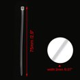 thumbnail image 2 of Unique Bargains 1000 Pcs White Cable Fasten Tie 75mm x 2mm for Computer Wiring, 2 of 4