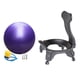 thumbnail image 1 of Silla con pelota de Yoga, asiento de pelota de Yoga, resistente, estable con tornillos, silla con pelota de Yoga para Fitness, silla de oficina para Púrpura, 1 of 8