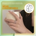 thumbnail image 4 of BESTYASH Anillo Cruz Ajustable De Cobre Con Brillantina Plateado Para Mujer, 4 of 8