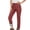 Wine, variant on Women's Outdoor Waterproof Windproof Fleece Lined Slim Fit Cargo Snow Ski Hiking Pants with Pockets Black L(L)
