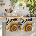 thumbnail image 4 of Welcome Kitchen Towels Set of 3, Summer Sunflowers Bohemia Floral Rustic Beige Absorbent Dish Towels for Kitchen, Microfiber Hand Towel, Quick Drying Tea Towel for Cleaning Decorative Dishcloths, 4 of 7