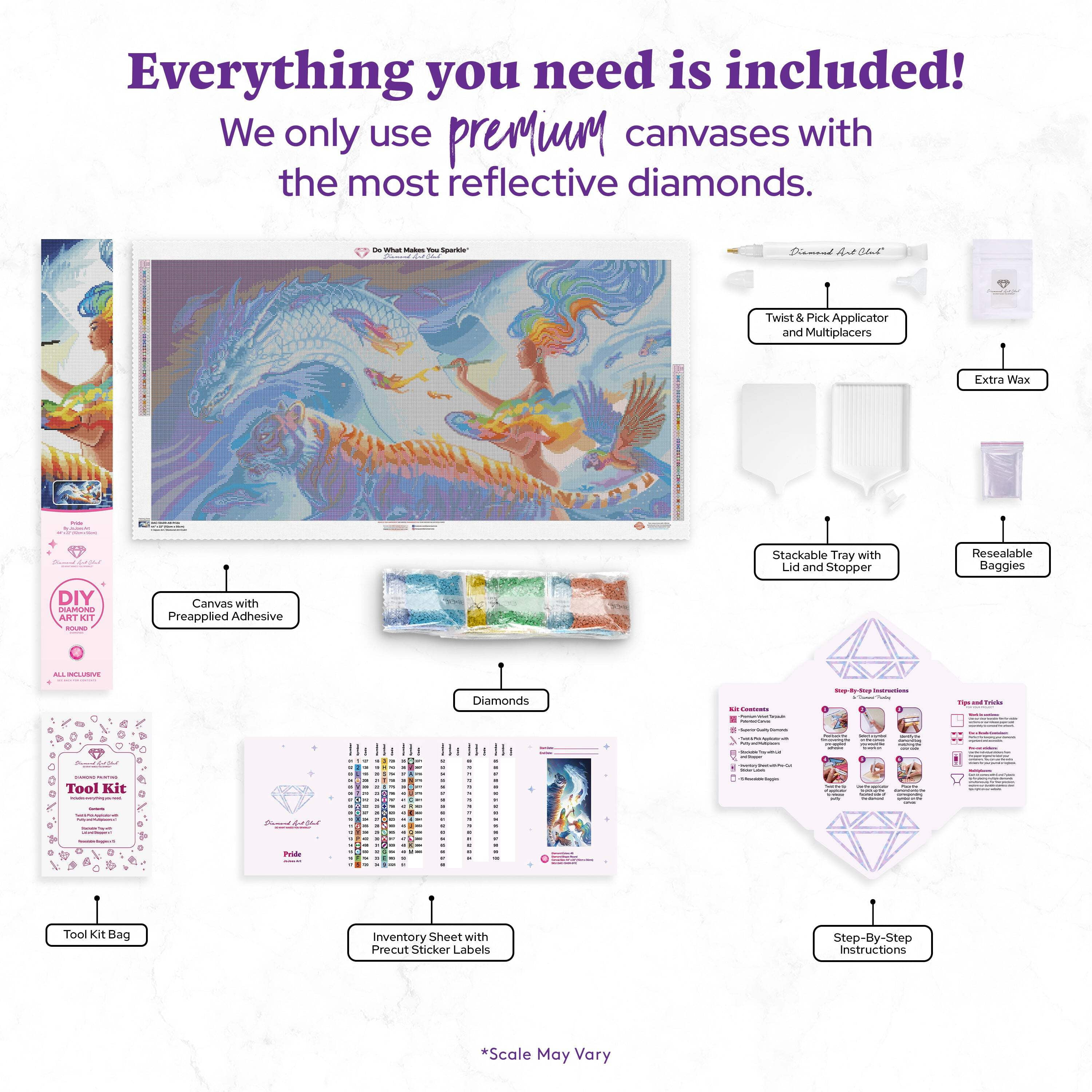 DIAMOND ART CLUB Pride Diamond Painting Kit