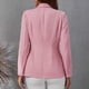 thumbnail image 5 of Blusa de trabajo con botones y cuello vuelto liso de manga larga para mujer a la moda Fridja  czfsfas6514, 5 of 7