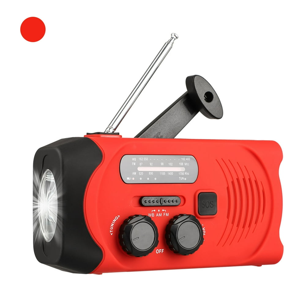 Emergency Radio with NOAA Weather Alert Hand Crank & Solar Powered