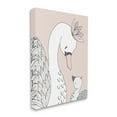 thumbnail image 3 of Stupell Industries Mother & Baby Swan Flower Crowns Princess Animals Graphic Art Gallery Wrapped Canvas Print Wall Art, Design by Sweet Melody Designs, 3 of 7