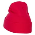 thumbnail image 2 of Green Eye Embroidered Long Beanie - Magenta OSFM, 2 of 5