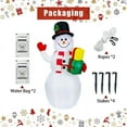 thumbnail image 3 of 5Ft Inflatable Snowman Christmas Outdoor Decoration Blow Up Snowman with Upgrade Rotating LED Lights for Holiday/Party/Xmas/Yard/Garden Decorations, 3 of 6