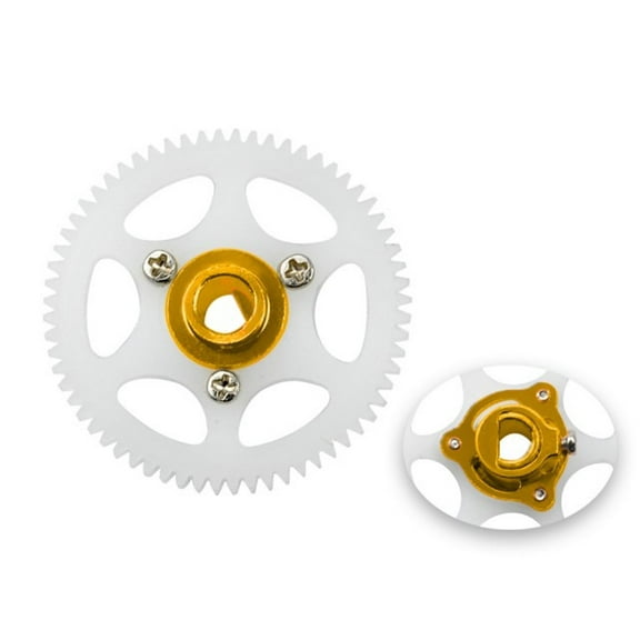 Microheli CNC Delrin Main Gear w/ Hub set (GOLD) - BLADE MCPX BL2