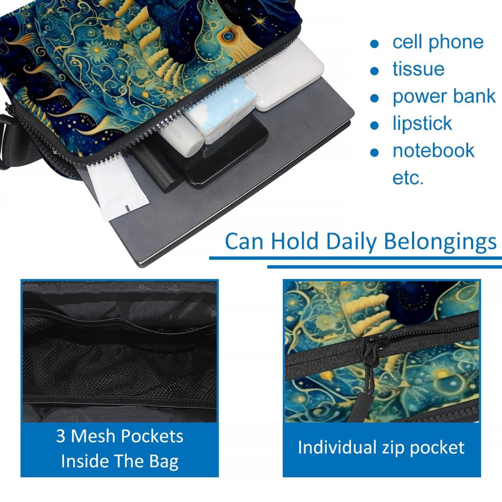 Sea horse Running Belt Waist Packs Fanny Bag: Lightweight, Adjustable, with Extension Strap, Unisex