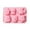 Pink, variant on 6 Even Different Owl Baking Tools Chocolate Silicone Flip Candy Cake Popping Stand Tall Cake Pan Cookie Decorating Pens Set Sub Sandwich Bread Pan Small Heart for Chocolate Upside down Pineapple Cake