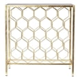 thumbnail image 3 of SEI Furniture Konetta 24.25"W Engineered Wood Wine Storage Side Table in Gold, 3 of 3