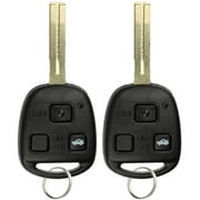 2 PACK KeylessOption Keyless Entry Remote Control Car Key Fob Replacement HYQ1512V for 1997-2005 Lexus ES300 GS300 GS400 GS430 IS300 LS400