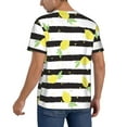 thumbnail image 2 of Zufioo Lemon Print Men's Baseball Short Sleeve, Moisture Wicking Button-Down Hip Hop Tee-X-Large, 2 of 7
