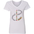 thumbnail image 3 of Inktastic Juneteenth-celebrating Freedom Breaking Chains Women's V-Neck T-Shirt, 3 of 5