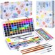 thumbnail image 1 of Set de pintura de acuarela Caliart 128 colores con pinceles y estuche, 1 of 8