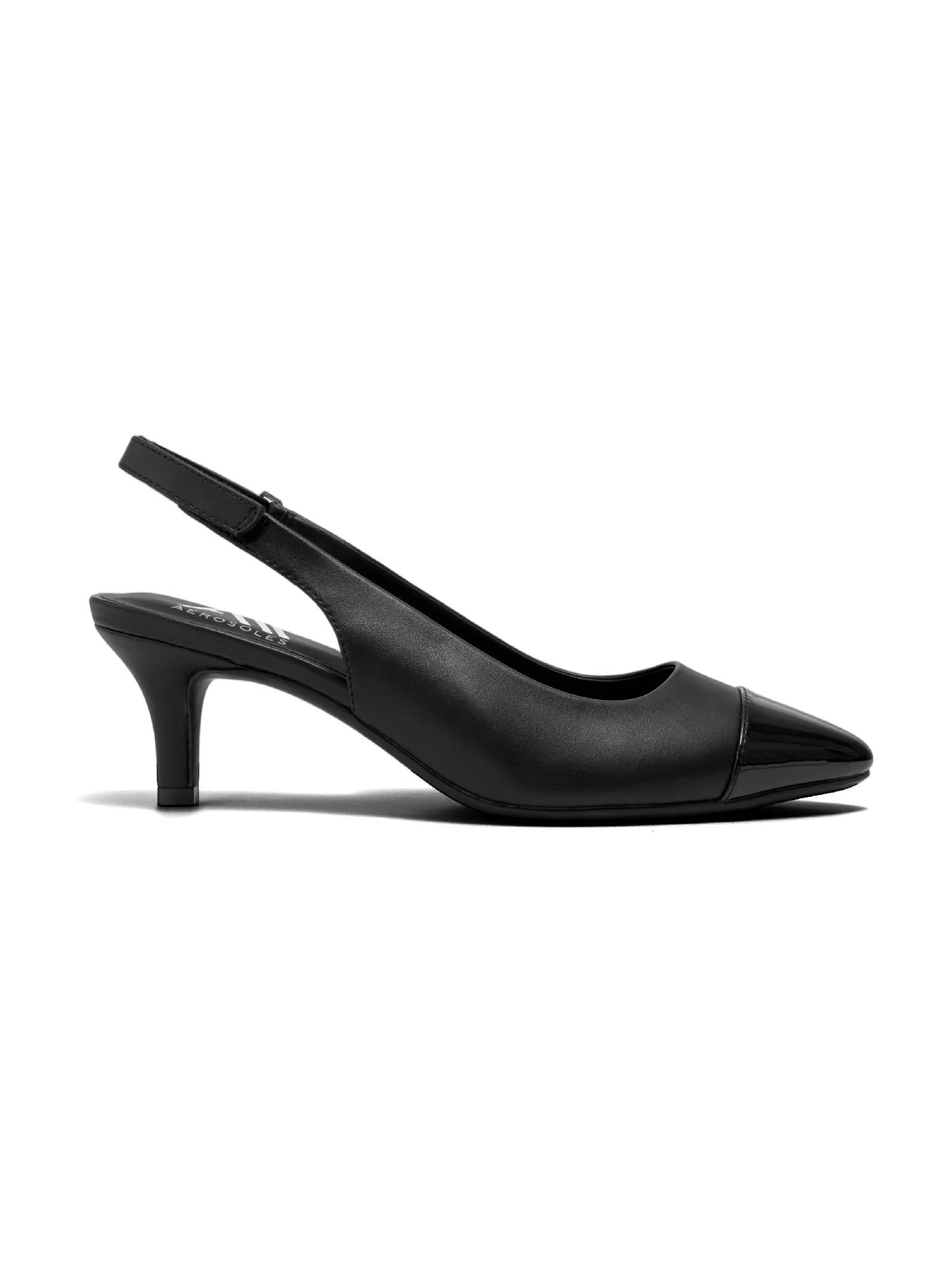Aerosoles Louis Women's Velcro Slingback Comfort Kitten Heel