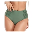 thumbnail image 1 of Retro High Waisted Bikini Bottom for Women Full Coverage Swim Shorts Tummy Control Tankini Bottom High Cut Swimsuit Briefs Plus Size, 1 of 8